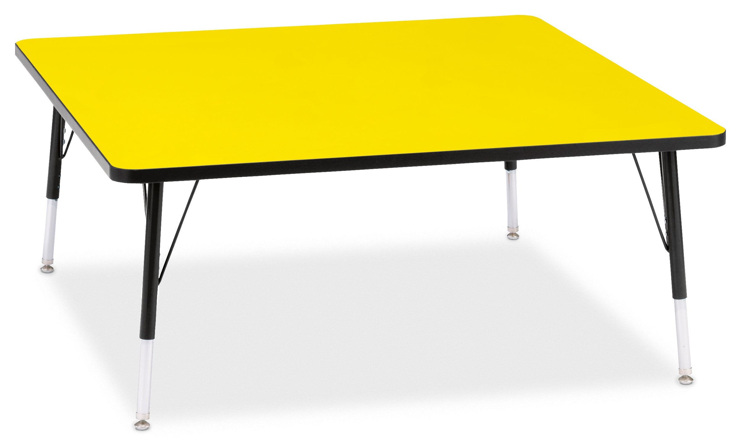 Berries® Square Activity Table - 48" X 48", Mobile - Freckled Gray/Purple/Gray