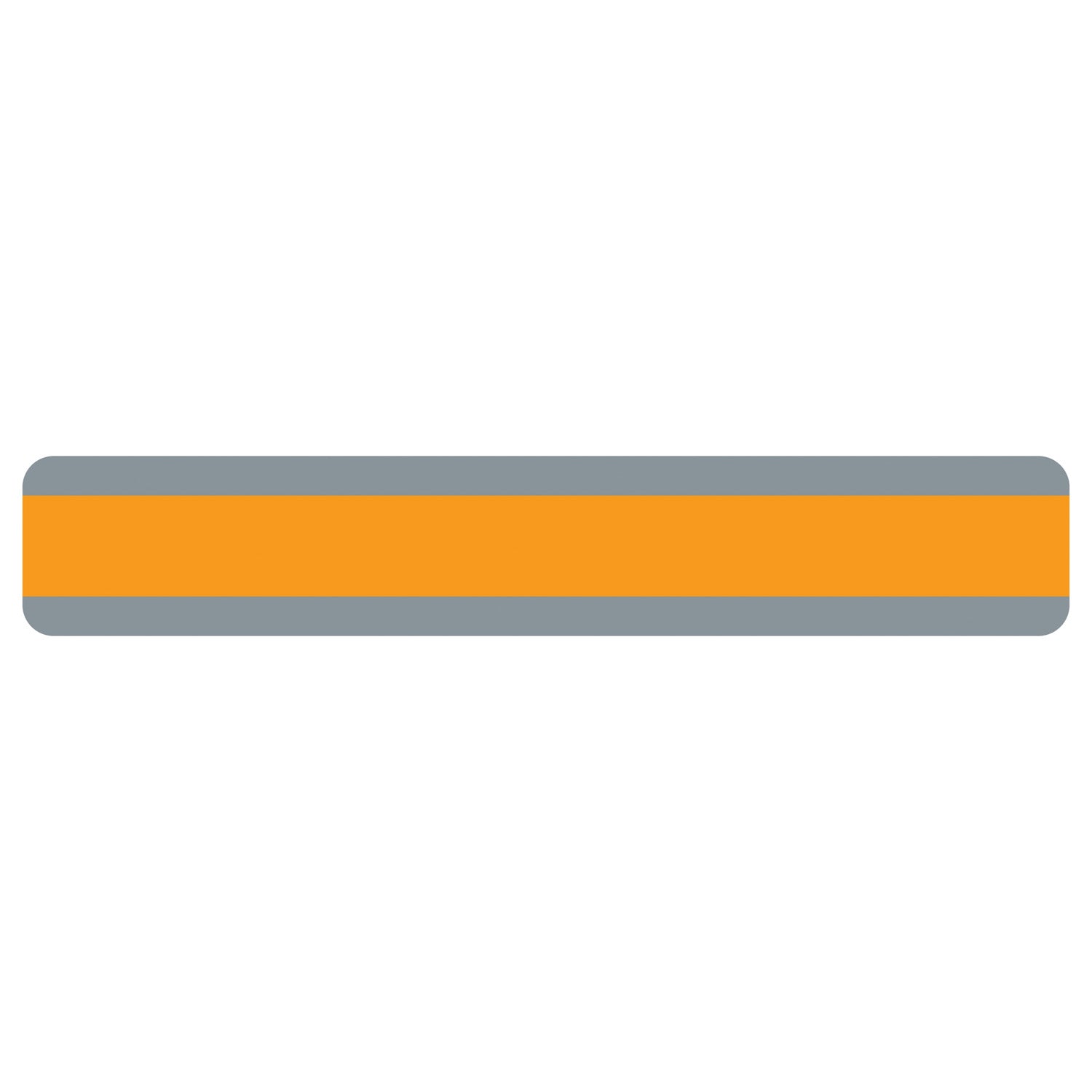 Double Wide Sentence Strip Reading Guide, 1-1/4" x 7-1/4", Orange