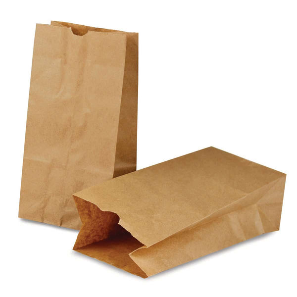 Paper Bags Size #4 -  100 per pkg, Natural / Kraft