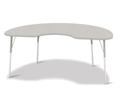 Berries® Kidney Activity Table - 48" X 72", A-height - Freckled Gray/Gray/Gray