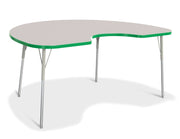 Berries® Kidney Activity Table - 48" X 72", A-height - Freckled Gray/Green/Gray