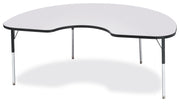 Berries® Kidney Activity Table - 48" X 72", A-height - Freckled Gray/Black/Black