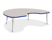 Berries® Kidney Activity Table - 48" X 72", E-height - Freckled Gray/Blue/Gray
