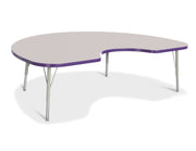 Berries® Kidney Activity Table - 48" X 72", E-height - Freckled Gray/Purple/Gray