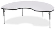 Berries® Kidney Activity Table - 48" X 72", E-height - Freckled Gray/Black/Black