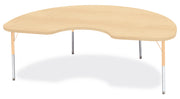 Berries® Kidney Activity Table - 48" X 72", E-height - Maple/Maple/Camel