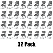 Rough n Ready® Commercial 32 Pack Folding Chair, Charcoal