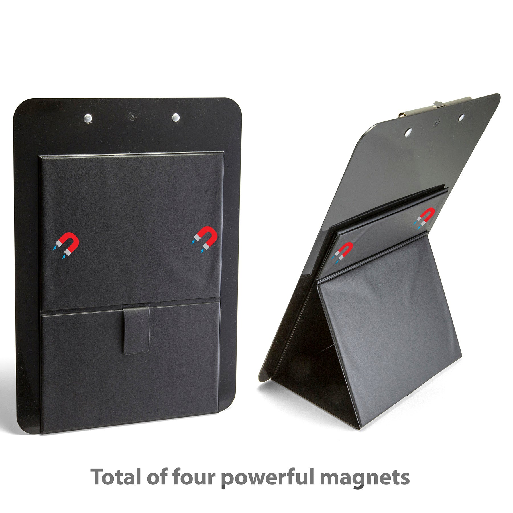 Recycled Plastic Clipboard, Easel Back, Letter Size, Low Profile Clip