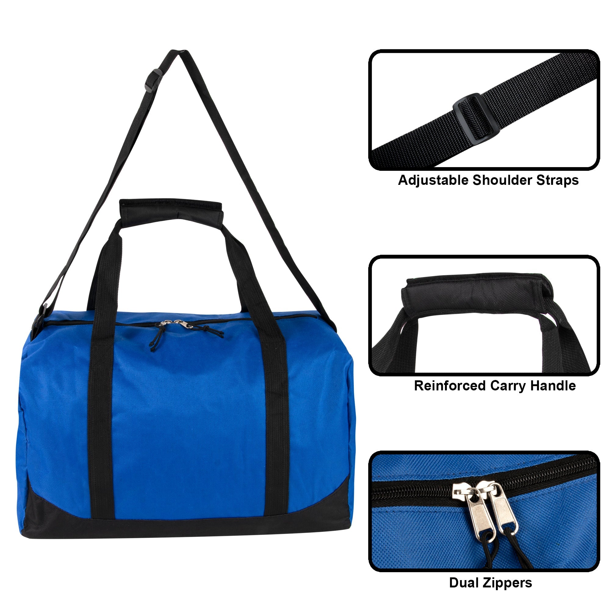 17 Inch Duffel Bag - Blue - 24 in the Pack
