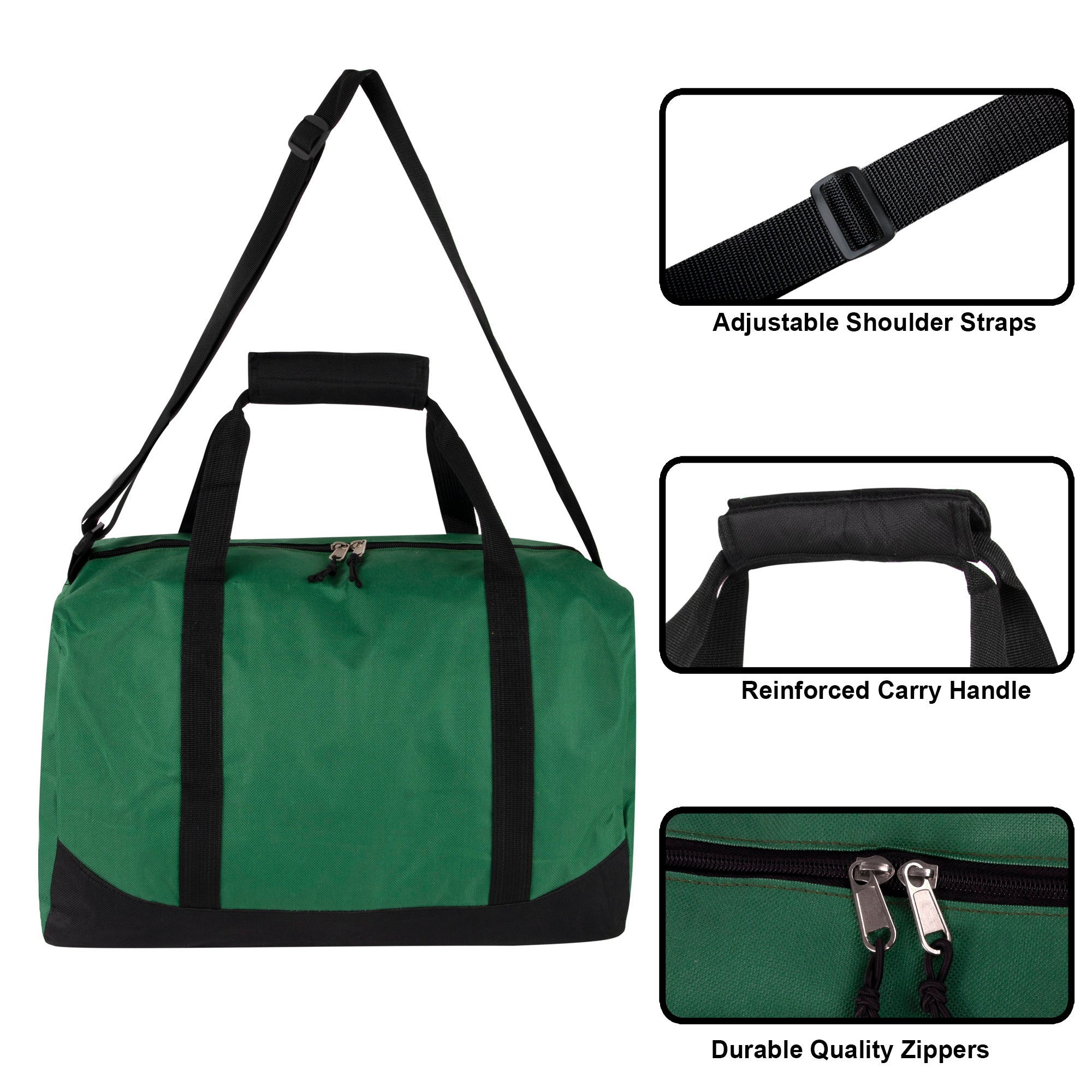 17 Inch Duffel Bag - Green - 24 in the Pack