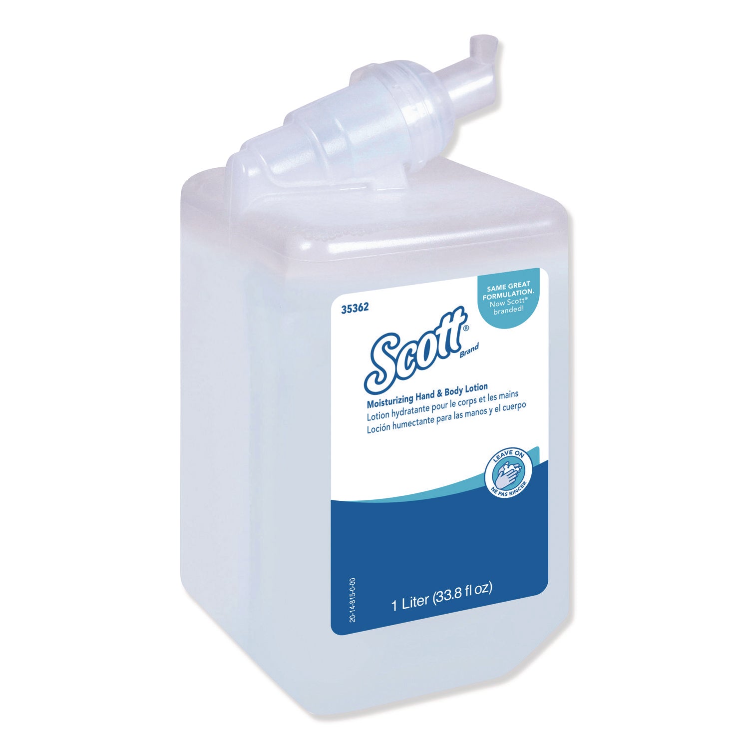 Moisturizing Hand and Body Lotion, 1 L Bottle. Fresh Scent