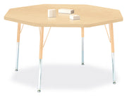 Berries® Octagon Activity Table - 48" X 48", A-height - Maple/Maple/Camel