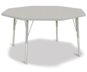 Berries® Octagon Activity Table - 48" X 48", E-height - Freckled Gray/Gray/Gray