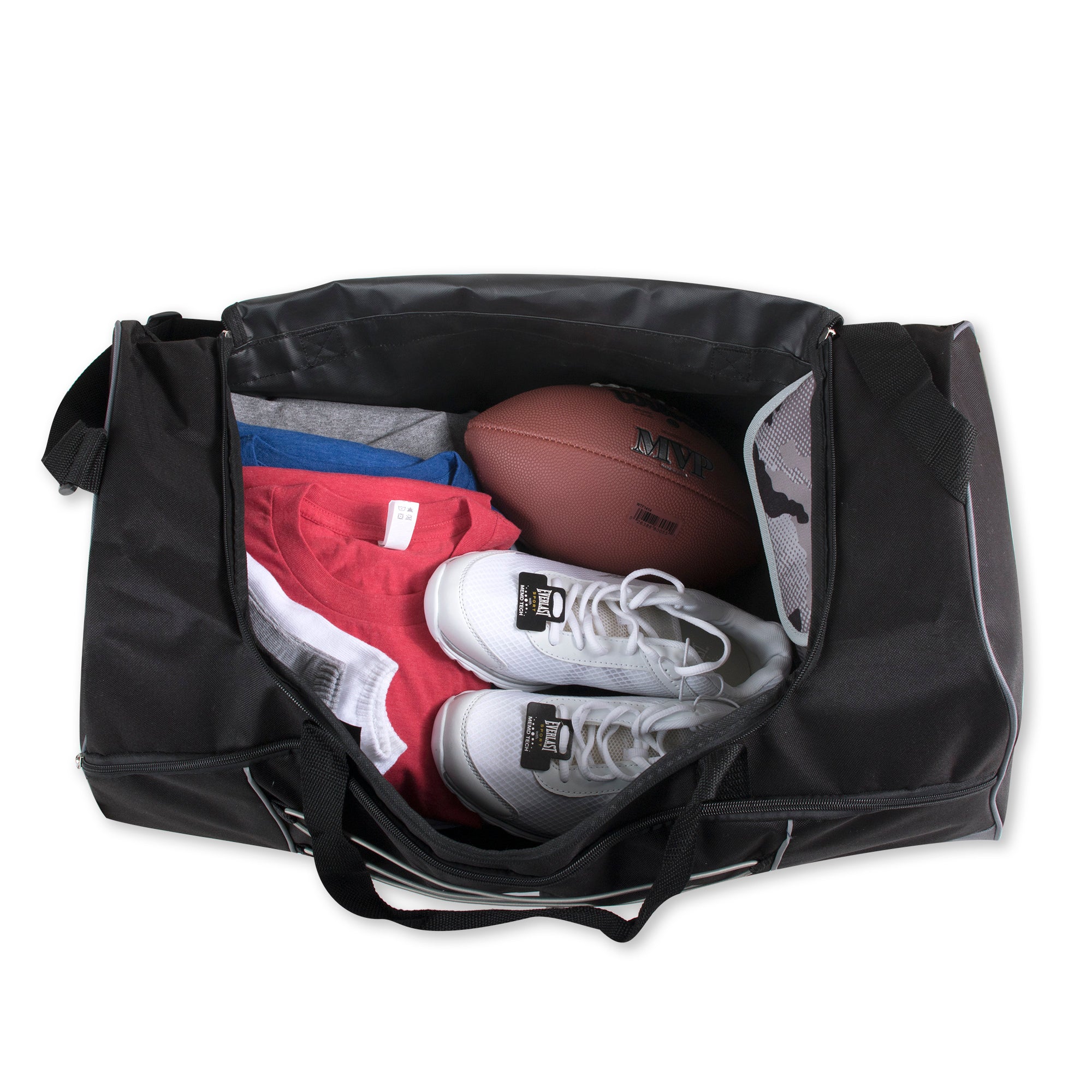 Trailmaker 26 Inch Bungee Duffel Bag - Black - 24 in the Pack