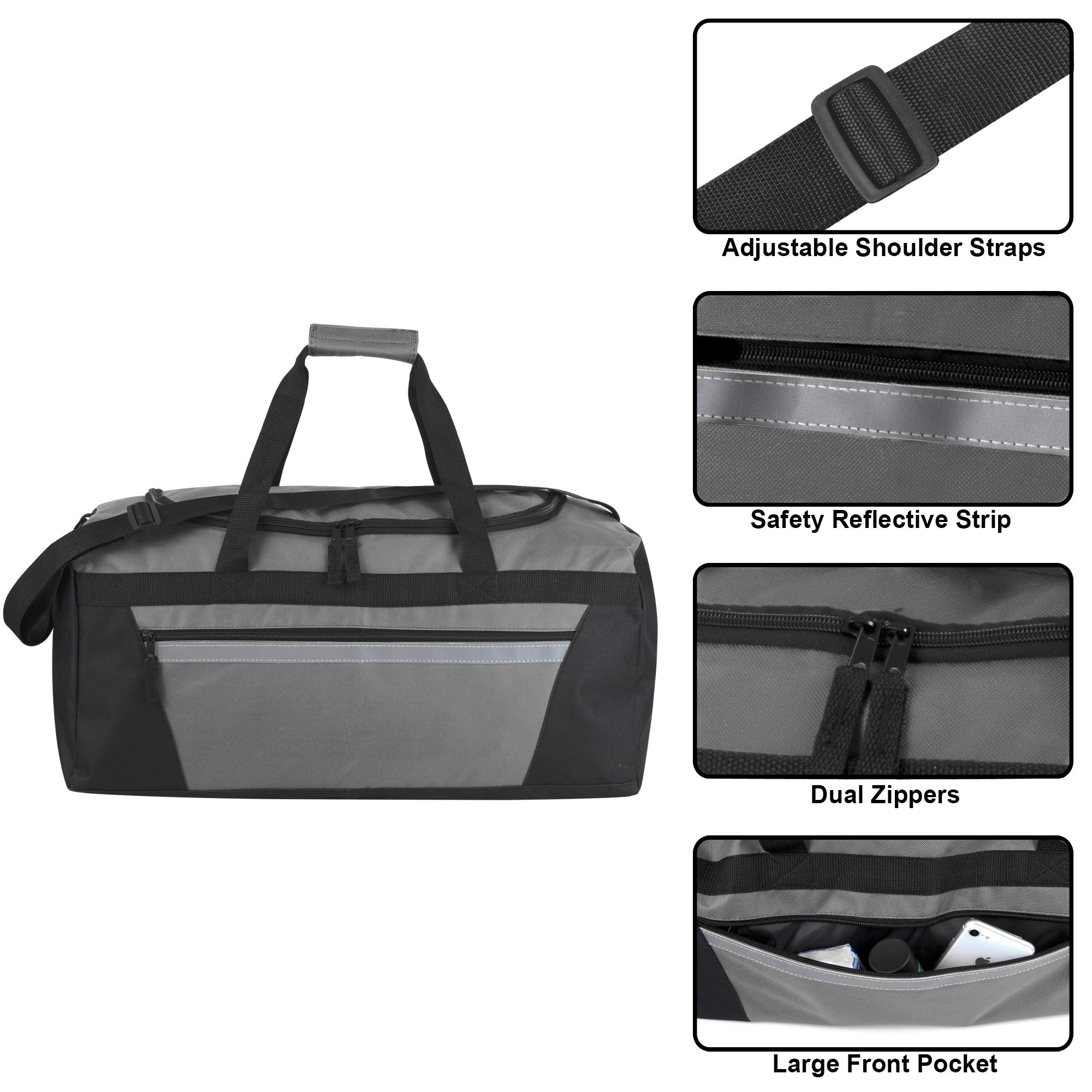 Trailmaker 22 Inch Duffle Bag - Grey - 24 in the Pack