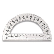 Protractor 6", 180 degree, Clear