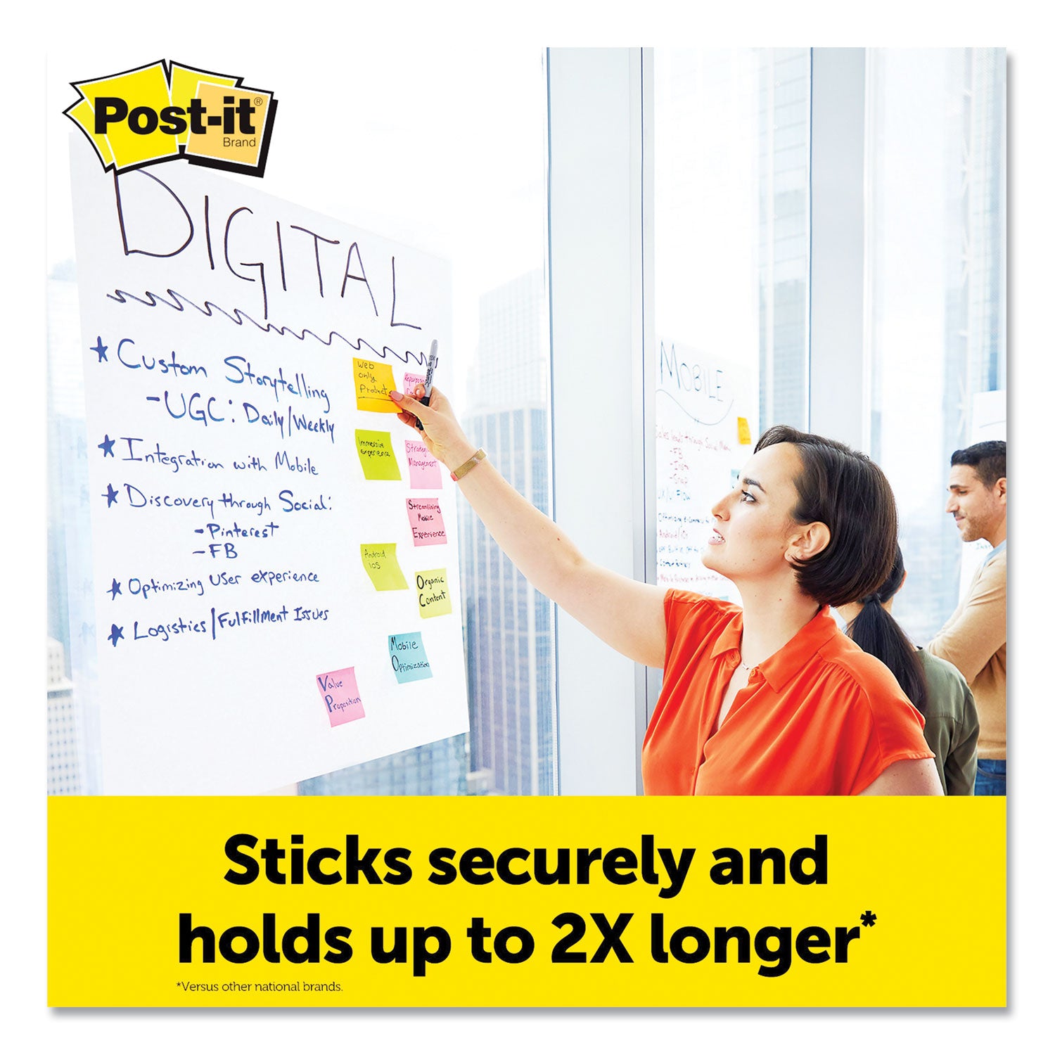 Post-it Super Sticky Easel Pad, 25" x 30", White, 8 Pack