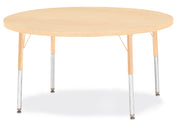 Berries® Round Activity Table - 48" Diameter, A-height - Maple/Maple/Camel