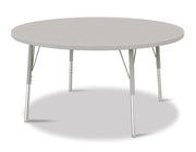 Berries® Round Activity Table - 48" Diameter, E-height - Freckled Gray/Gray/Gray