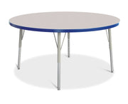 Berries® Round Activity Table - 48" Diameter, E-height - Freckled Gray/Blue/Gray