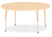 Berries® Round Activity Table - 48" Diameter, E-height - Maple/Maple/Camel