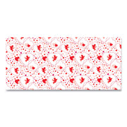 Corobuff Corrugated Paper Roll, 48" X 25 Ft, Cupids Hearts