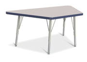 Berries® Trapezoid Activity Tables - 24" X 48", E-height - Freckled Gray/Navy/Gray