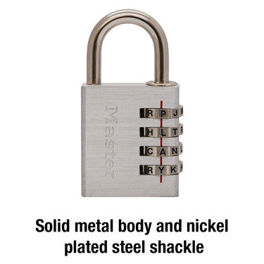 1-9/16in (40mm) Wide Set Your Own WORD Combination Padlock