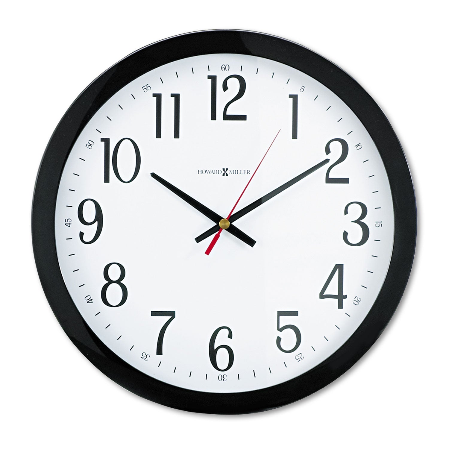 Analog - Quartz - White Main Dial - Black, Red Case - Plastic - Black Finish