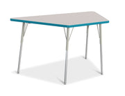 Berries® Trapezoid Activity Tables - 30" X 60", A-height - Freckled Gray/Teal/Gray