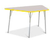 Berries® Trapezoid Activity Tables - 30" X 60", A-height - Freckled Gray/Yellow/Gray