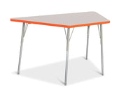 Berries® Trapezoid Activity Tables - 30" X 60", A-height - Freckled Gray/Orange/Gray