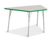 Berries® Trapezoid Activity Tables - 30" X 60", A-height - Freckled Gray/Green/Gray