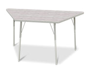 Berries® Trapezoid Activity Table - 30" X 60", A-height - Driftwood Gray/Gray/Gray
