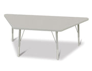 Berries® Trapezoid Activity Tables - 30" X 60", E-height - Freckled Gray/Gray/Gray