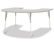 Berries® Horseshoe Activity Table - 66" X 60", A-height - Freckled Gray/Gray/Gray