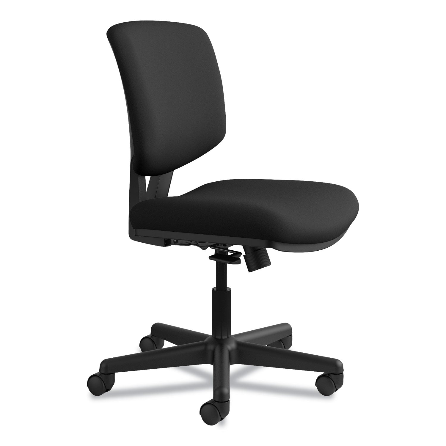 HON Volt Chair - Black Seat Color - Black Back Color - Fabric Back Material - Black Frame Color - Low Back - 5-star Base - Black - 1 Each