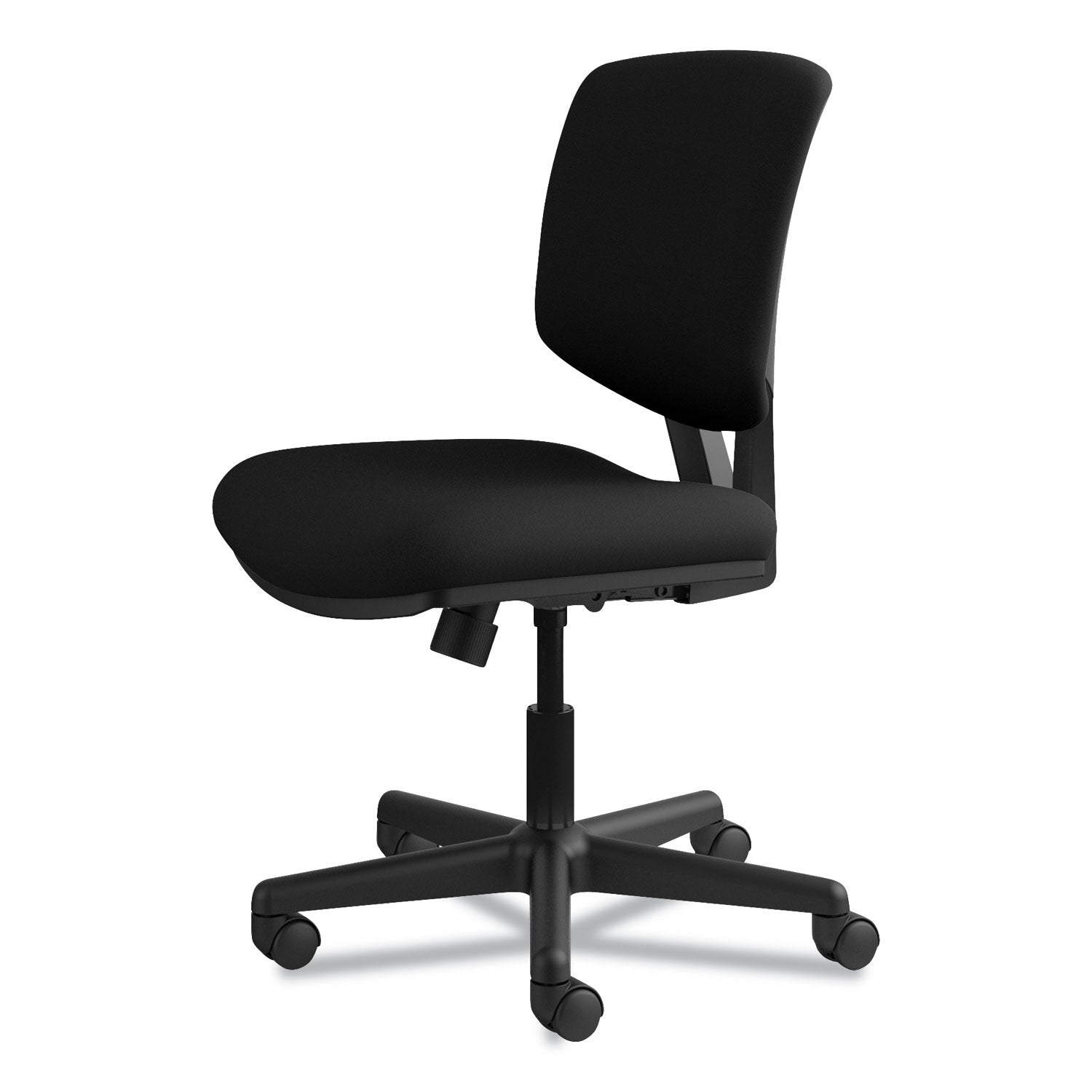 HON Volt Chair - Black Seat Color - Black Back Color - Fabric Back Material - Black Frame Color - Low Back - 5-star Base - Black - 1 Each