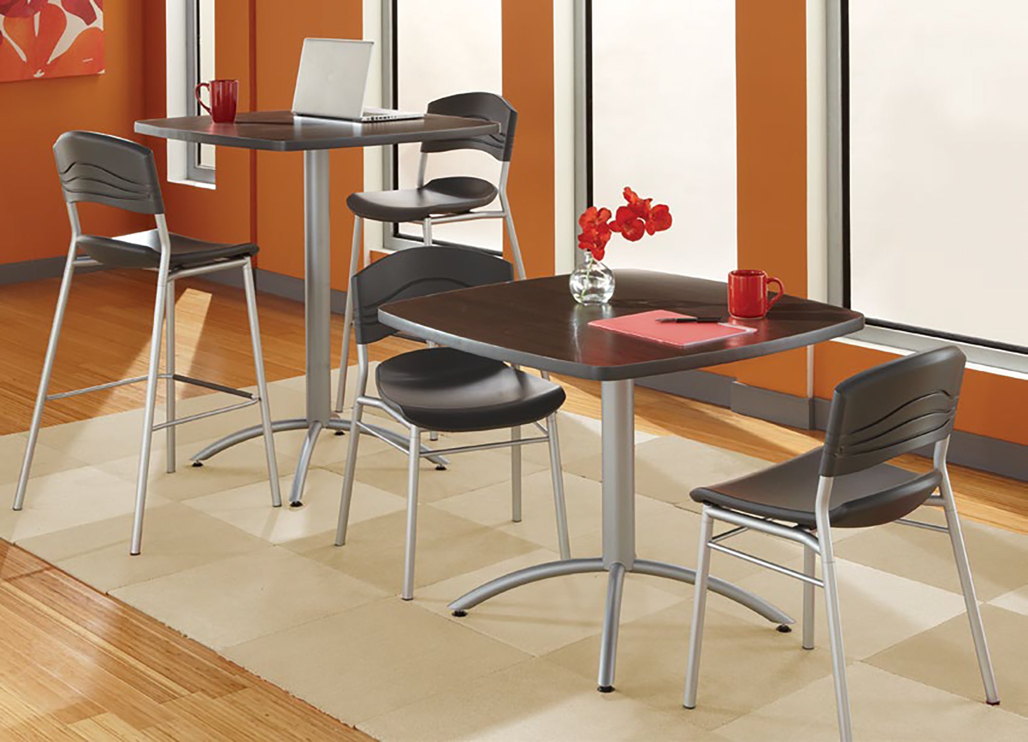 CaféWorks™ Stool, Graphite - 42"H