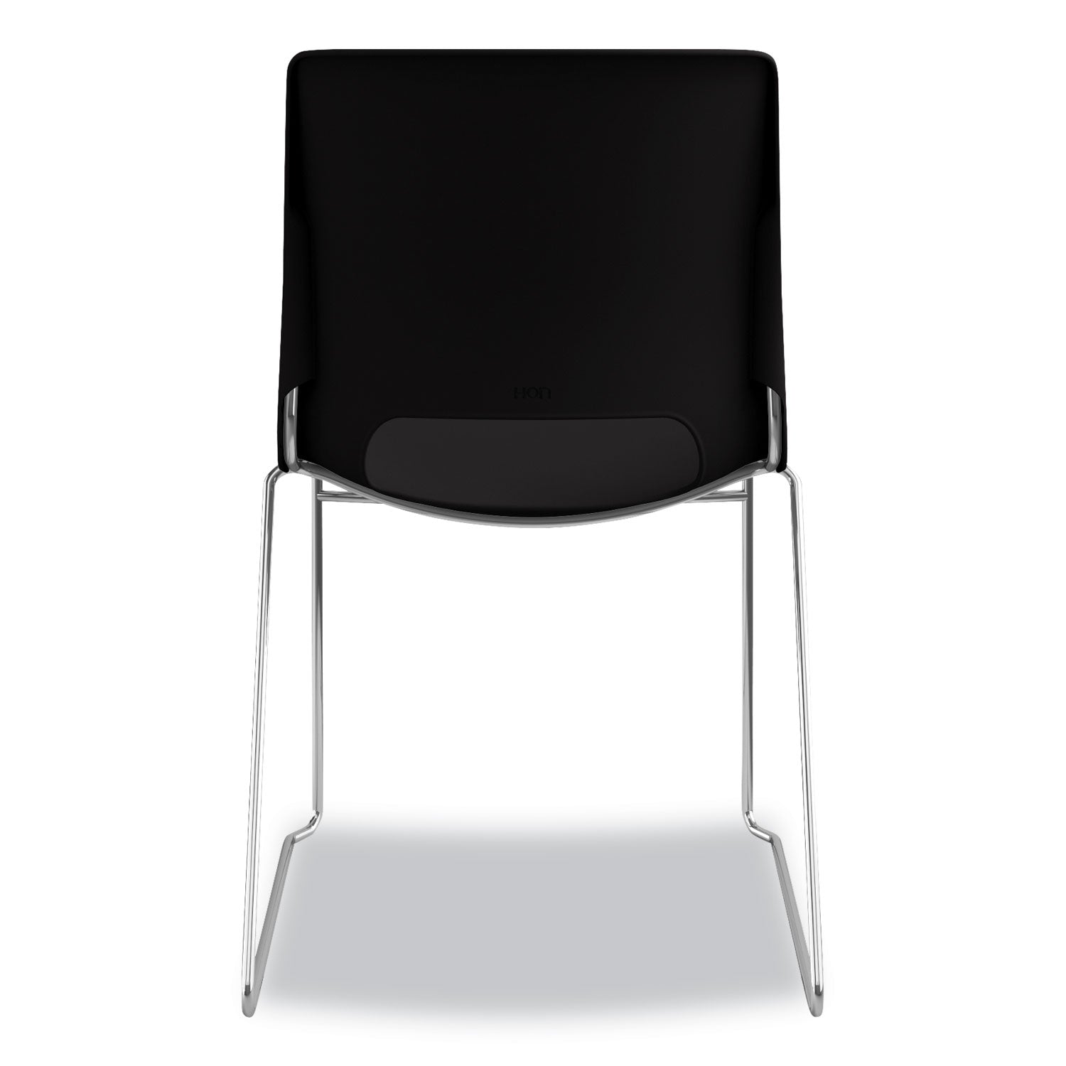Onyx Seat Color - Plastic Seat Material - Onyx Back Color - Polypropylene Back Material - Silver Frame Color - Sled Base - 4 / Carton