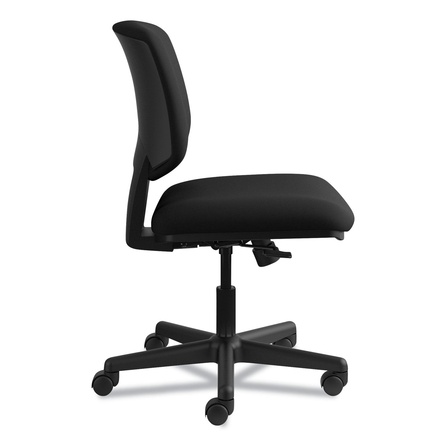 HON Volt Chair - Black Seat Color - Black Back Color - Fabric Back Material - Black Frame Color - Low Back - 5-star Base - Black - 1 Each