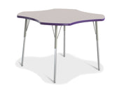 Berries® Four Leaf Activity Table, A-height - Freckled Gray/Purple/Gray