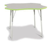 Berries® Four Leaf Activity Table, A-height - Freckled Gray/Key Lime/Gray
