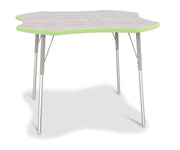 Berries® Four Leaf Activity Table - A-height - Driftwood Gray/Key Lime/Gray