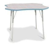 Berries® Four Leaf Activity Table - A-height - Driftwood Gray/Coastal Blue/Gray