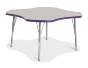 Berries® Four Leaf Activity Table, E-height - Freckled Gray/Purple/Gray