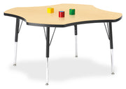 Berries® Four Leaf Activity Table, E-height - Maple/Black/Black