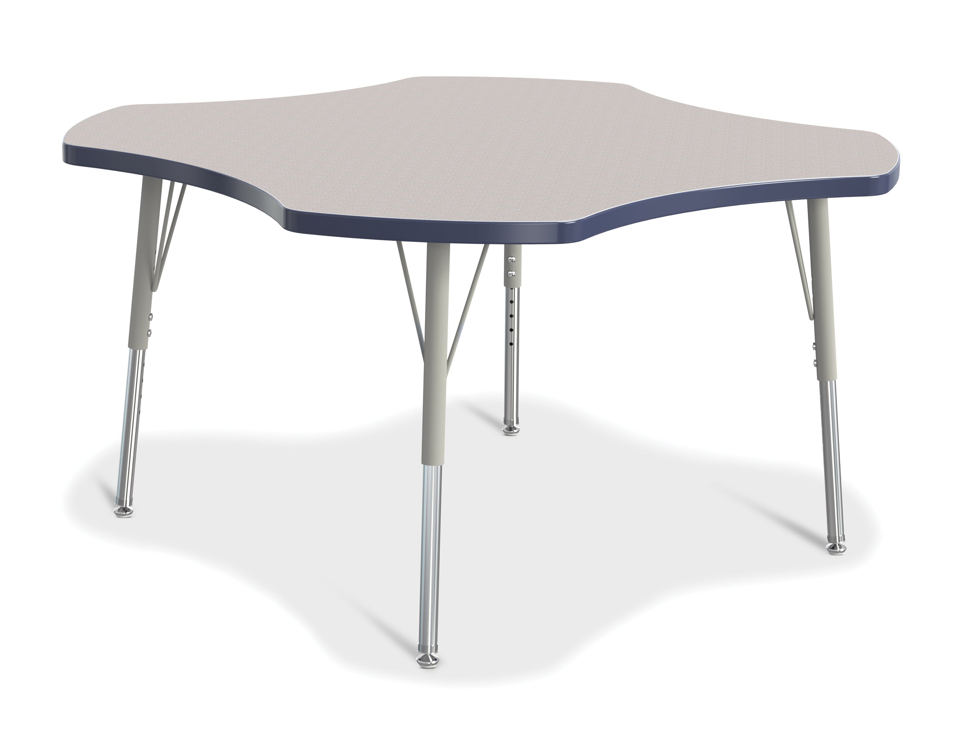 Berries® Four Leaf Activity Table, Mobile - Freckled Gray/Purple/Gray