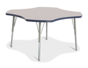 Berries® Four Leaf Activity Table, E-height - Freckled Gray/Navy/Gray