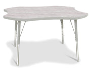 Berries® Four Leaf Activity Table - E-height - Driftwood Gray/Gray/Gray